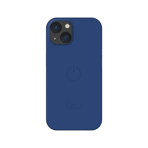 Goui Magnetic Case With Magnetic Bars for iPhone 14 + Magnetic Strap - Midnight Blue