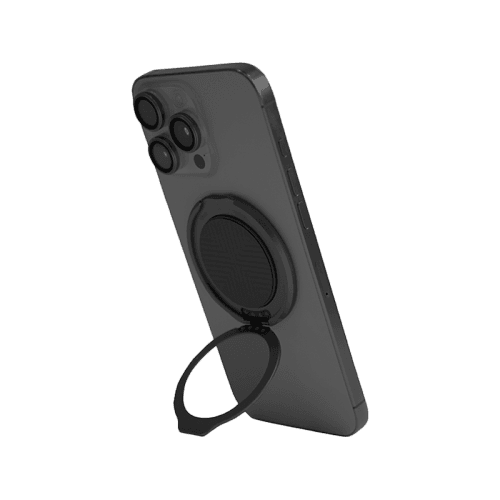 Uniq GripFit Classic 360 Phone Magnetic Mount With Built-in Kickstand - Midnight Black