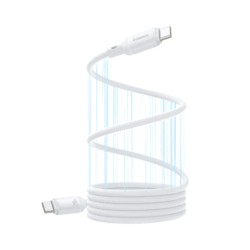 Baseus PicoGo USB-C to USB-C Magnetic Liquid Silicone 240W Fast Charging Cable 1m - Moon White