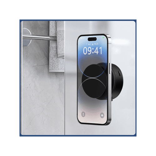 Sky 360 Rotating Vacuum Suction Magnetic Phone Holder Without Gravity - Black
