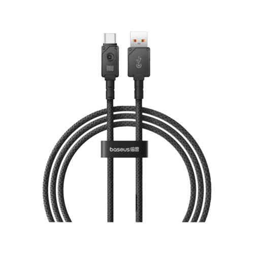 Baseus Unbreakable Series USB-A to USB-C 100W Fast Charging Cable 1m - Cluster Black