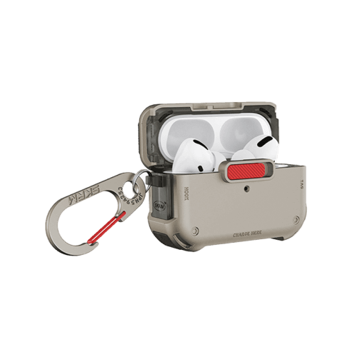 SkinArma Mecha Case for Airpods Pro 2 - Titanium