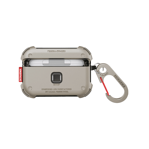 SkinArma Mecha Case for Airpods Pro 2 - Titanium