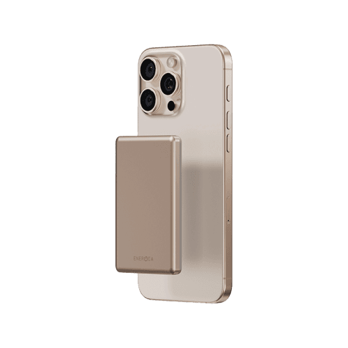 Energea AluPac Mini Aluminum MagSafe 5000mAh Power Bank - Gold