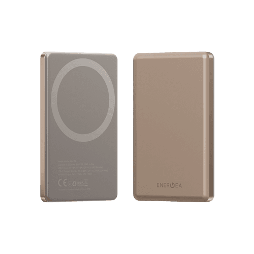 Energea AluPac Mini Aluminum MagSafe 5000mAh Power Bank - Gold