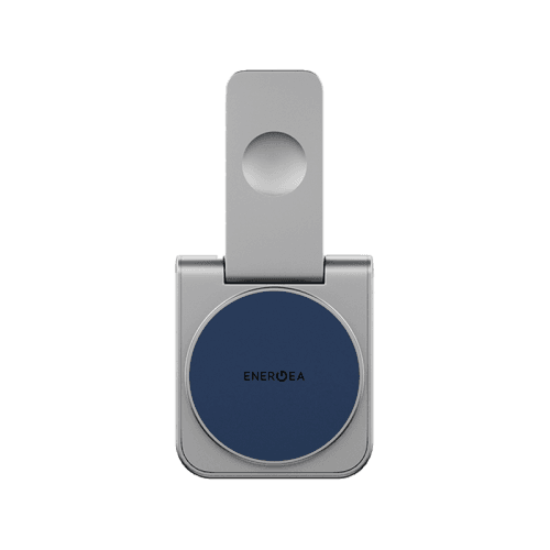 Energea MagDuo 2 IN 1 Foldable Magsafe Fast Wireless Charger - Blue