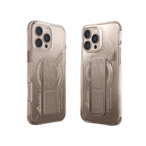 SkinArma Helio MagSafe Case With Grip Stand for iPhone 16 Pro - Gold