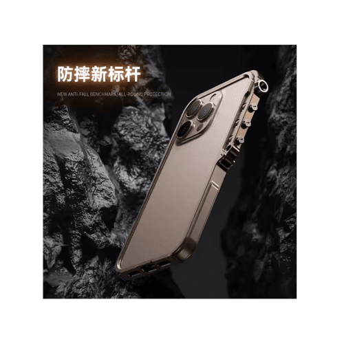 Luxury Aluminum Metal Frame Mobile Phone Case For iPhone 16 Pro - Silver