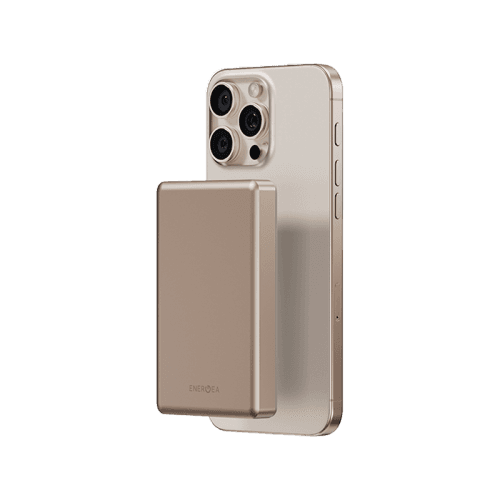 Energea AluPac Ultra Light Aluminum MagSafe 10000mAh Power Bank - Gold