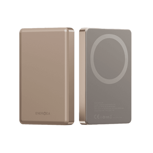 Energea AluPac Ultra Light Aluminum MagSafe 10000mAh Power Bank - Gold