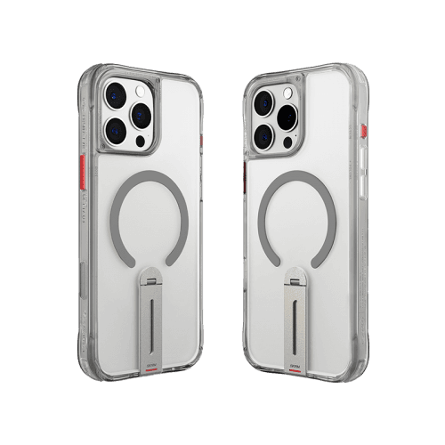 SkinArma Helix MagSafe Case With 360 Rotating Stand for iPhone 16 Pro - Titanium