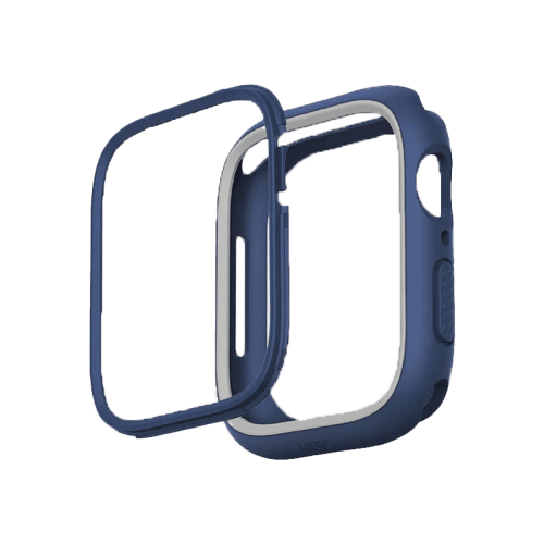 Uniq Moduo Case For Apple Watch With Interchangeable Bezel for Apple Watch 45/44 mm - Blue/Grey