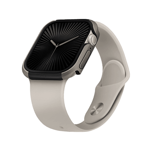 Uniq Valencia Case for Apple Watch 46MM - Titanium Silver