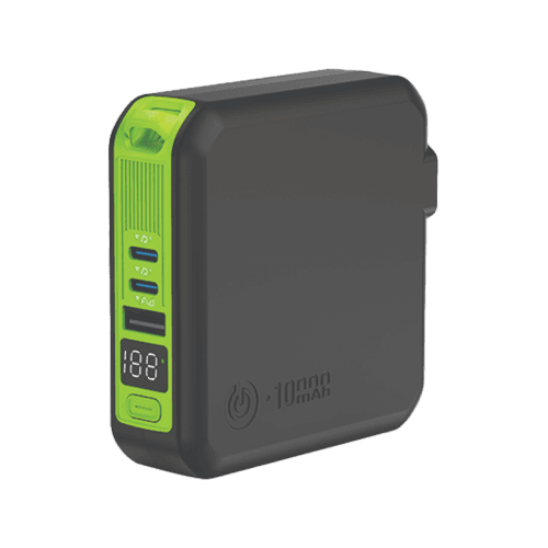 Goui Mbala Plus 10000mAh Power Bank + Wall Charger- Black