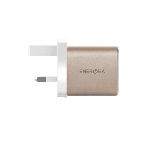 Energea Ampcharge 1-Port USB-C and 1-Port USB-A 35W GaN Wall Charger - Gold
