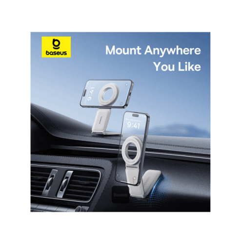 Baseus Prime Tip Series C02 Mega Magnetic Phone Mount Stick-on Version - Moon White