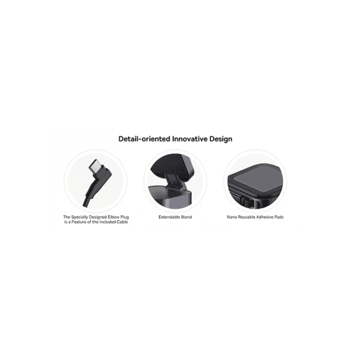 Baseus PicoGo Series 2-in-1 Qi2 67W Magnetic Wireless Charger - Cosmic Black (USB-C to USB-C 100W Cable Included)