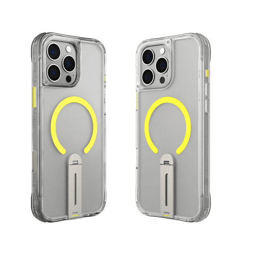 SkinArma Helix MagSafe Case With 360 Rotating Stand for iPhone 16 Pro - Clear