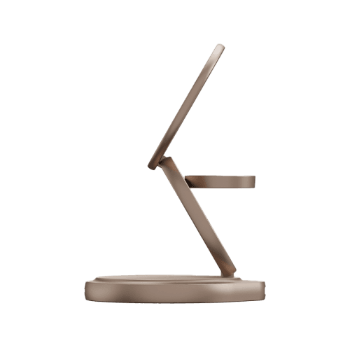 Bazic GoMag Gyre 360 Rotating Base 3 in 1 Wireless Charger With Apple Watch & Airpods Charging - Gold