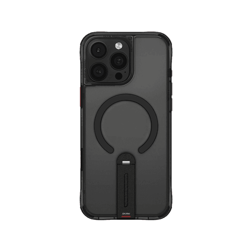 SkinArma Helix MagSafe Case With 360 Rotating Stand for iPhone 16 Pro - Black