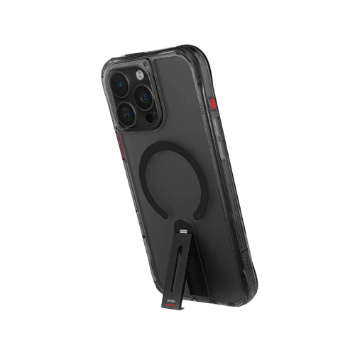 SkinArma Helix MagSafe Case With 360 Rotating Stand for iPhone 16 Pro - Black