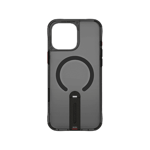 SkinArma Helix MagSafe Case With 360 Rotating Stand for iPhone 16 Pro - Black