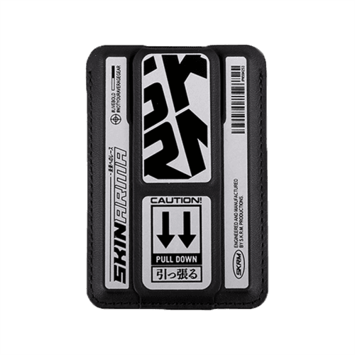SkinArma Kado Kira Kobai Wallet Mag-Charge Card Holder with Grip Stand - Chrome