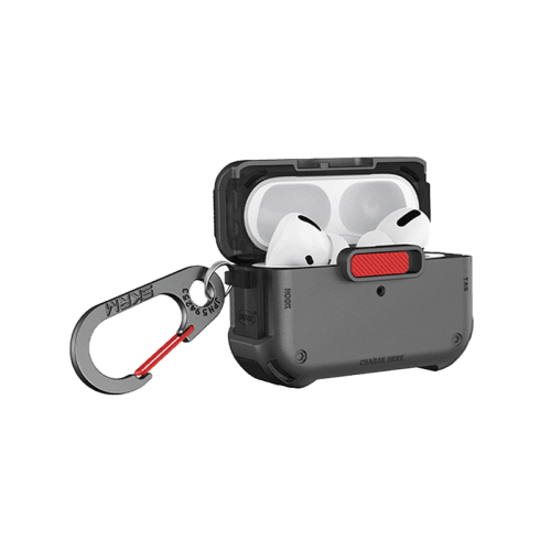 SkinArma Mecha Case for Airpods Pro 2 - Gunmetal