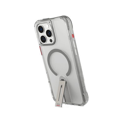 SkinArma Helix MagSafe Case With 360 Rotating Stand for iPhone 16 Pro Max - Titanium