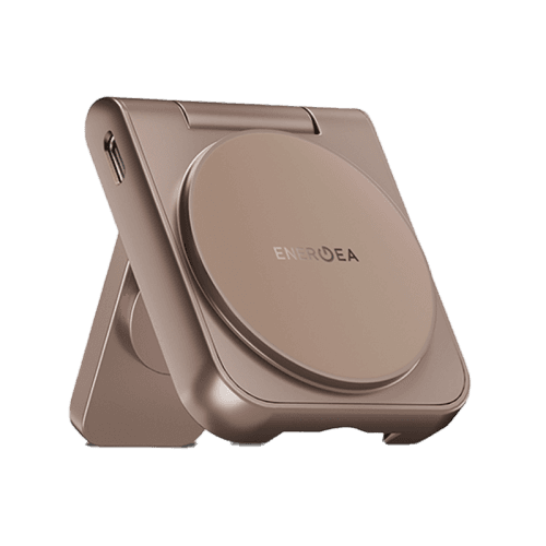 Energea MagDuo 2 IN 1 Foldable Magsafe Fast Wireless Charger - Gold