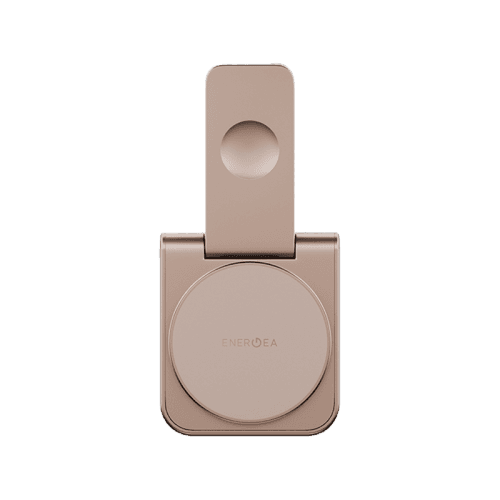 Energea MagDuo 2 IN 1 Foldable Magsafe Fast Wireless Charger - Gold