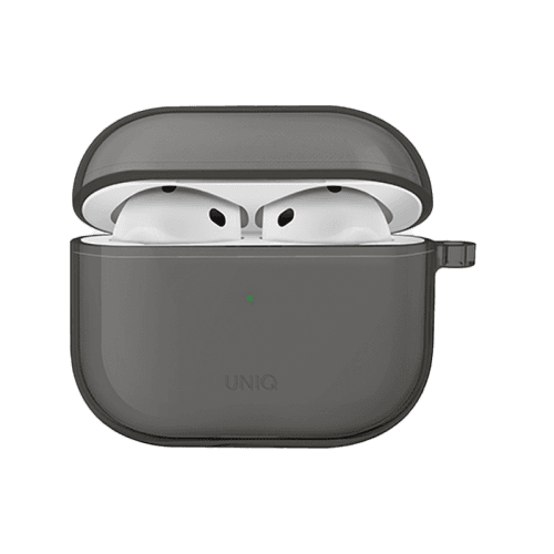 Uniq Glase Case for AirPods 4th Gen - Glossy Smoke