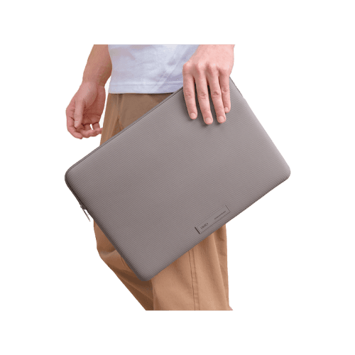 Uniq Cyprus Ridge Edition Water-Resistant Neoprene Laptop Sleeve (Upto 16") - Pewter Grey