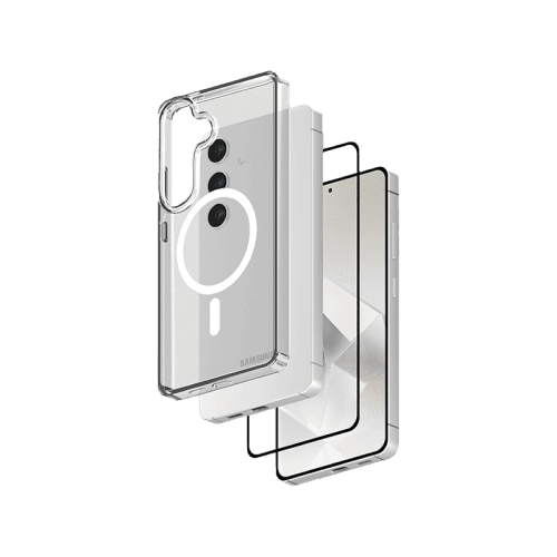 Smart Premium Bundle Case + Screen protector for Galaxy S25 Plus - Clear