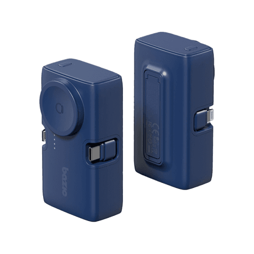 Bazic GoPower Koda 2 in 1 Power Bank With Foldable USB-C /Lightning Pin And Apple Watch Charger 5000mAh - Blueberry