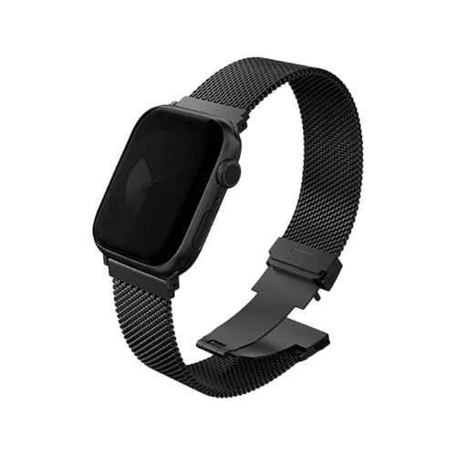 Uniq Dante Pro Self-Adjustable Mesh Steel Strap For Apple Watch 49mm - Graphite Black