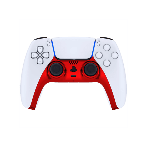 Gamer Gear Faceplate for PS5 Controller - Glossy Chrome Red