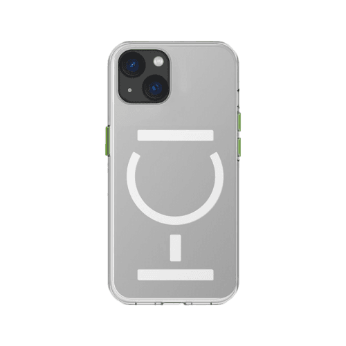 Goui Magnetic Case With Magnetic Bars for iPhone 14 + Magnetic Strap - Clear