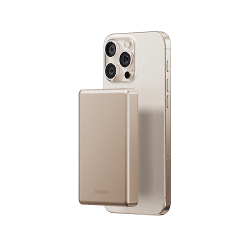 Energea X Bazic Travel Kit Travel world Adapter 25 + Alupac Power Bank 10000mAh + Alu Cable 15CM + Pouch - Beige