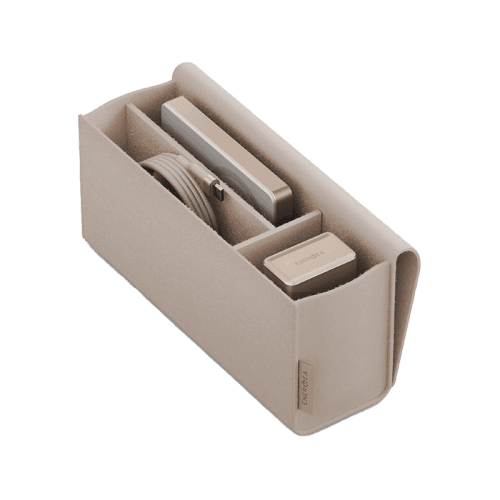 Energea Voyager Kit Travel world Adapter 25 + Alupac Power Bank 10000mAh + Helix Cable 1.5M + Pouch - Beige