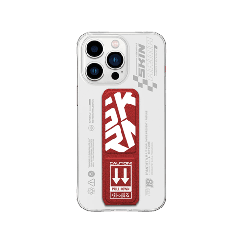 SkinArma Apex Grip-Stand Case for iPhone 15 Pro - Red