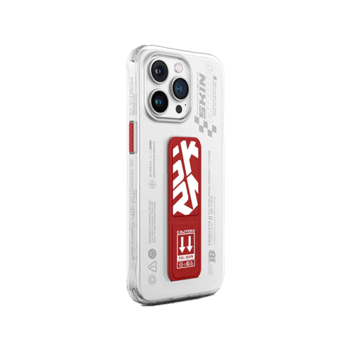 SkinArma Apex Grip-Stand Case for iPhone 15 Pro - Red