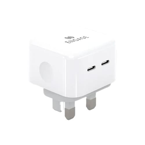 Engage 2-Port USB-C 35W Wall Charger - White