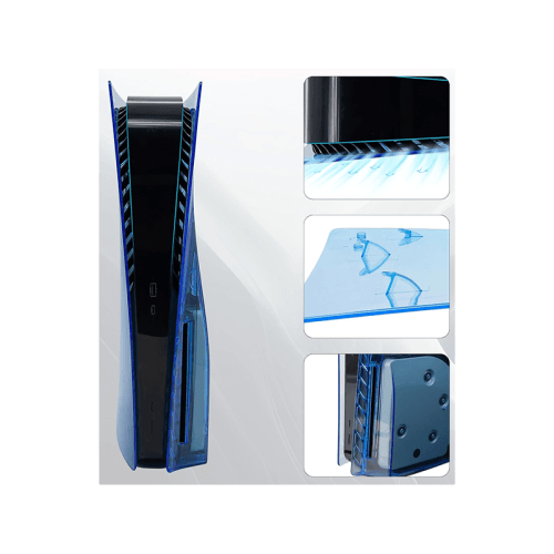 Gamer Gear PS5 Disc Console Faceplate - Transparent Blue