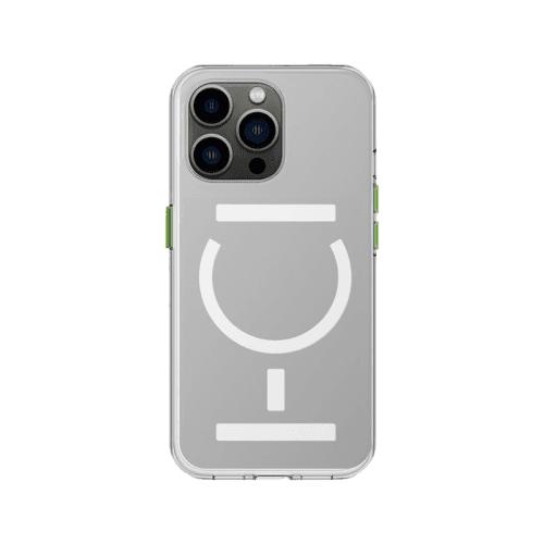 Goui Magnetic Case With Magnetic Bars for iPhone 14 Pro Max + Magnetic Strap - Clear