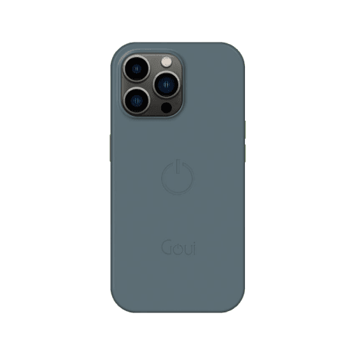 Goui Magnetic Case With Magnetic Bars for iPhone 14 Pro + Magnetic Strap - Steel Grey