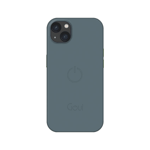Goui Magnetic Case With Magnetic Bars for iPhone 14 + Magnetic Strap - Steel Grey