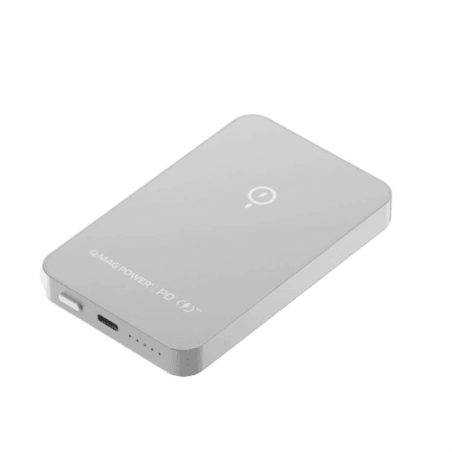 Momax Q.Mag Power 6 Magnetic Wireless 5000mAh Battery Pack - Silver