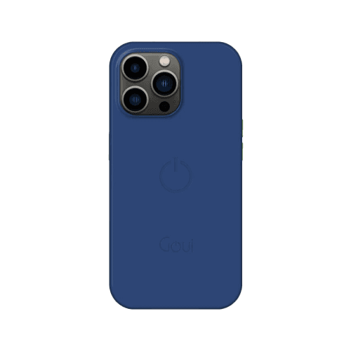 Goui Magnetic Case With Magnetic Bars for iPhone 14 Pro + Magnetic Strap - Midnight Blue