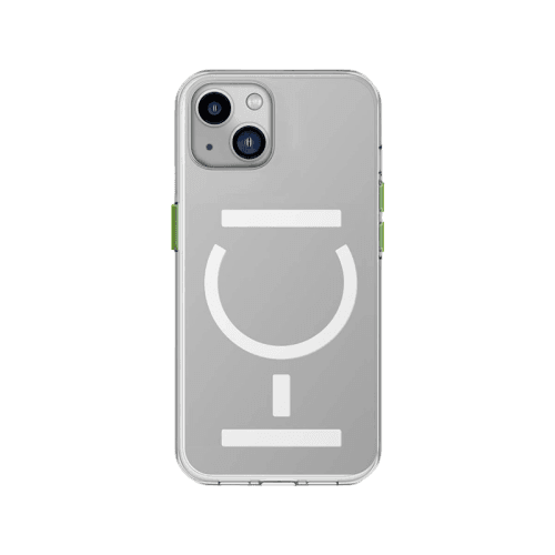 Goui Magnetic Case With Magnetic Bars for iPhone 15 Plus + Magnetic Strap - Transparent
